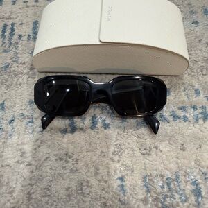 Prada Black Authentic Chunky Rectangular Sunglasses
